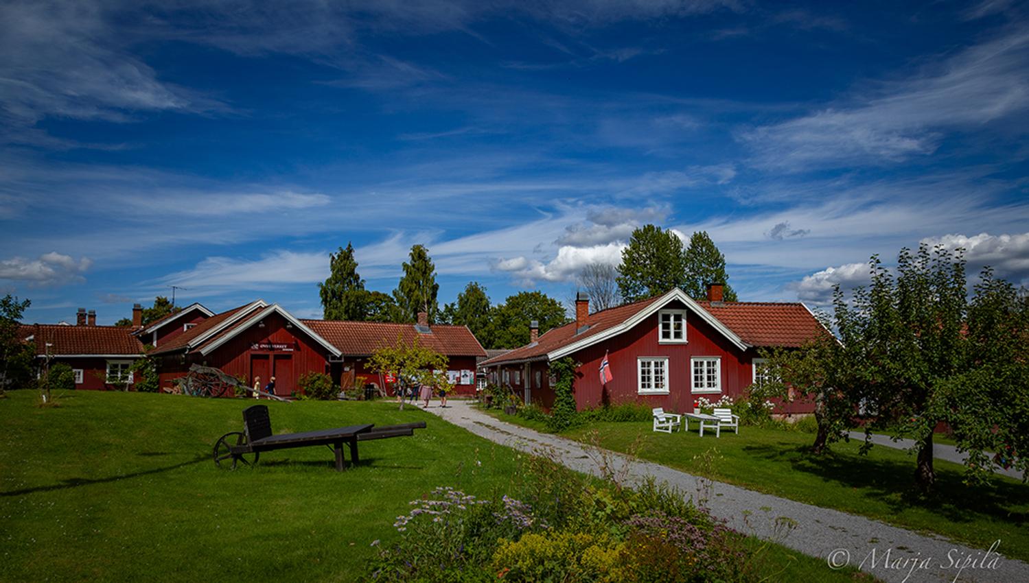 the houses at Øvre Verket in Ulefoss
