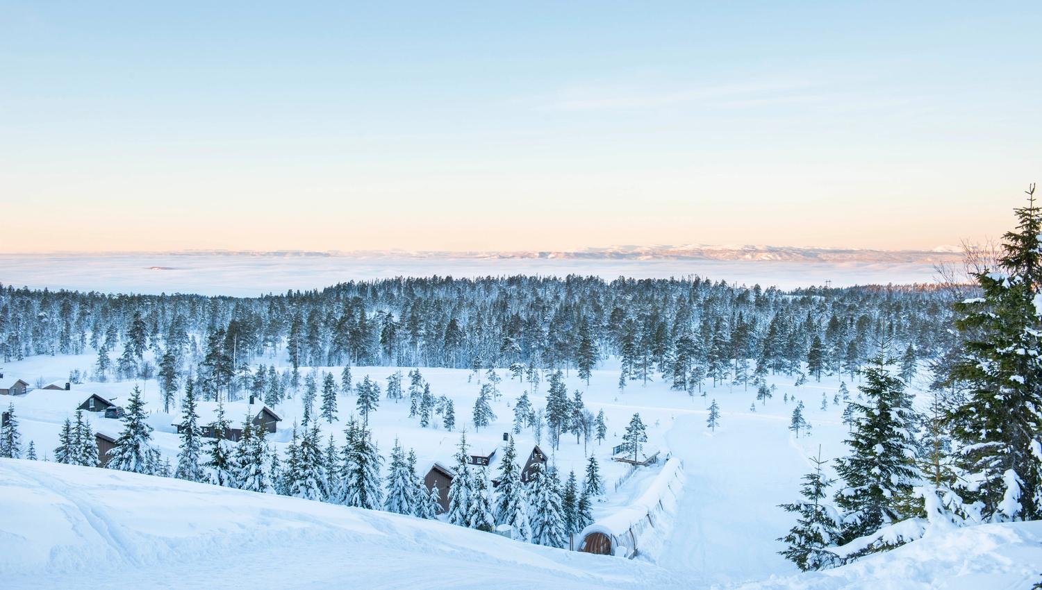 Lygnalia hytter - vinter