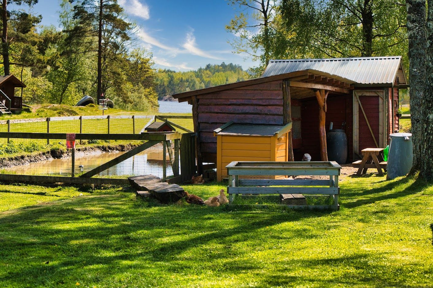 Inngjerdet innsjø.