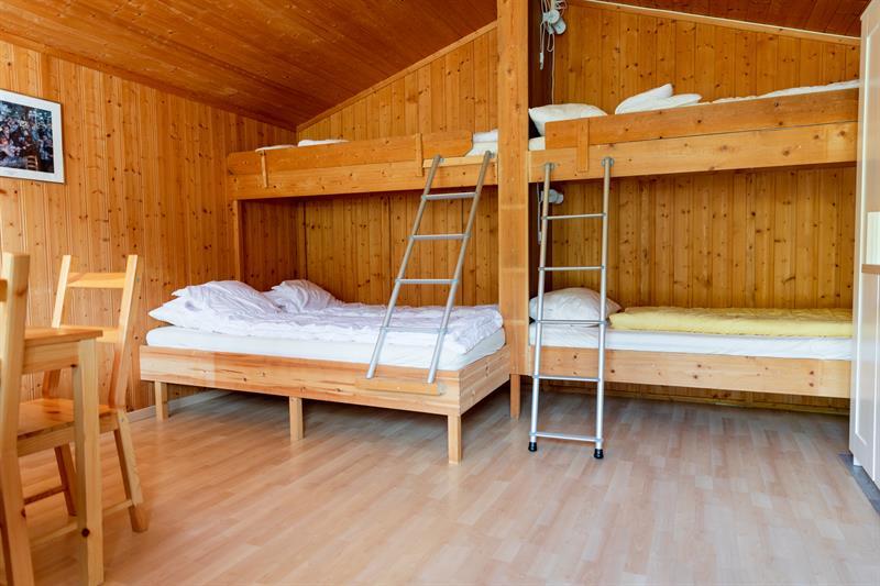 2 bunk beds in the cabin