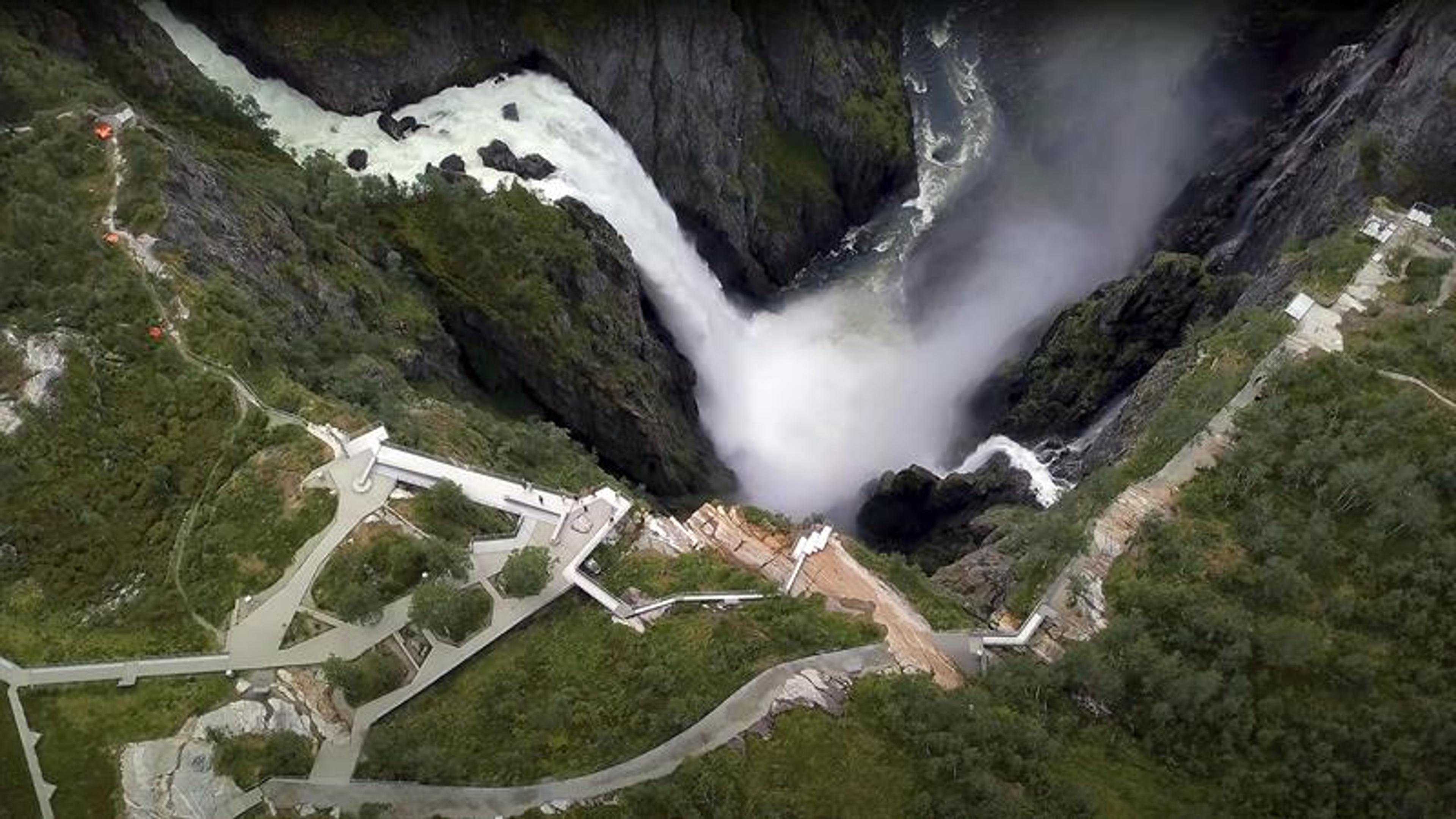 Vøringsfossen seen from above
