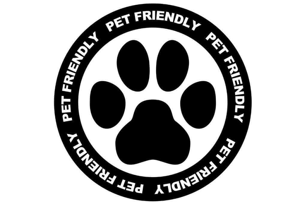 A black and white logo with white text.