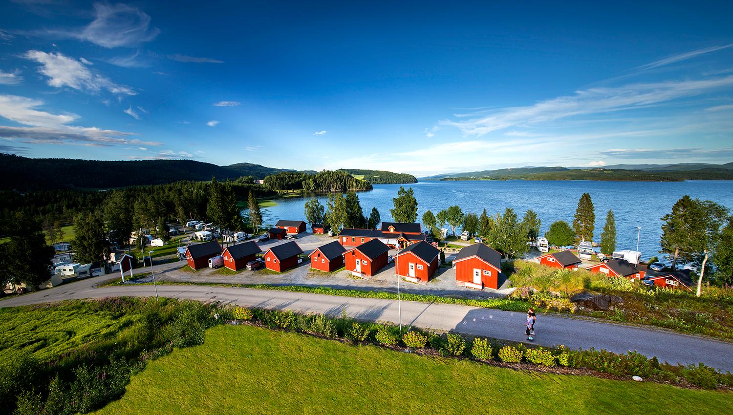 Overview picture of the camping site