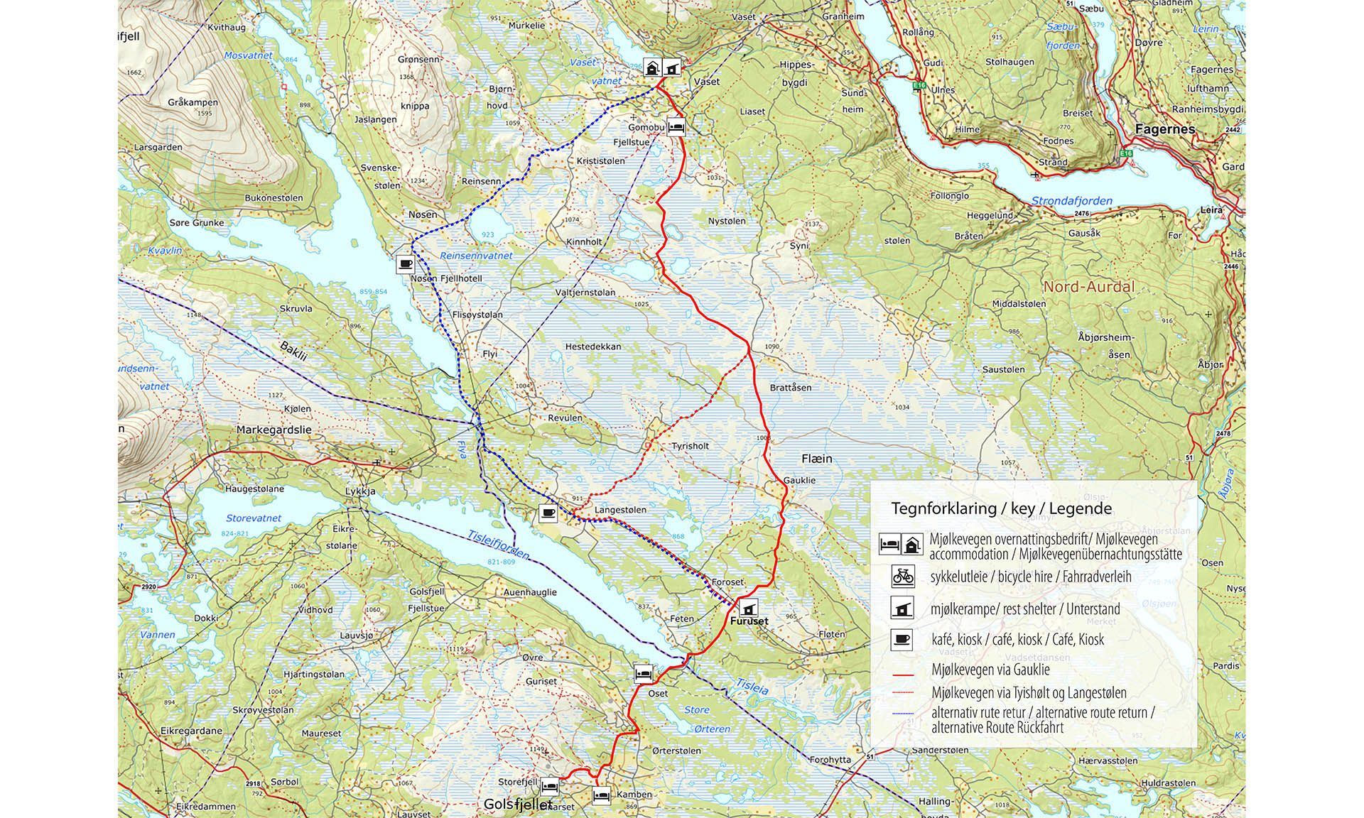 Mjølkevegen Vaset-Golsfjellet