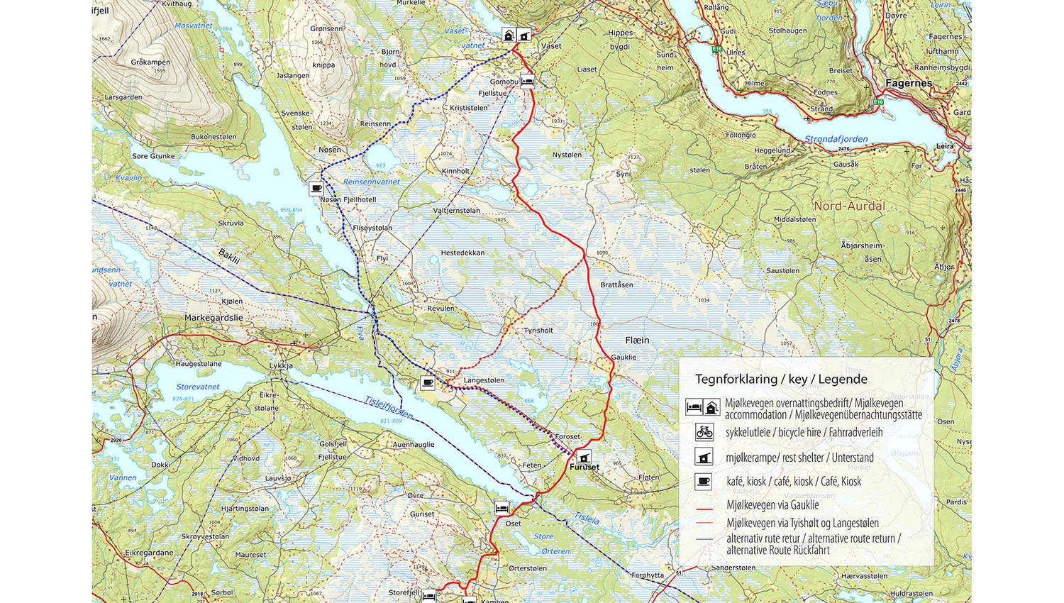 Mjølkevegen Vaset-Golsfjellet