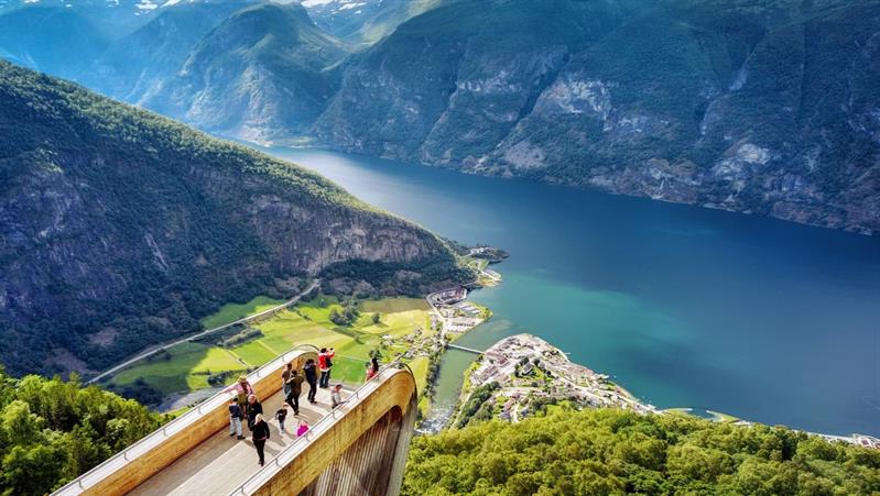 Stegastein viewpoint seen from above