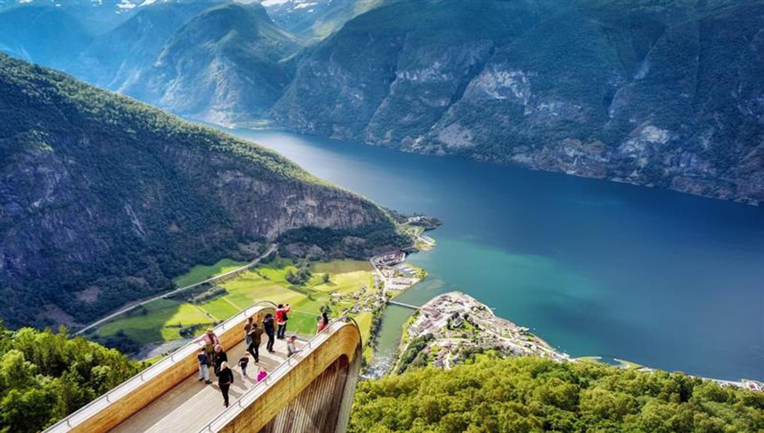 Stegastein viewpoint seen from above