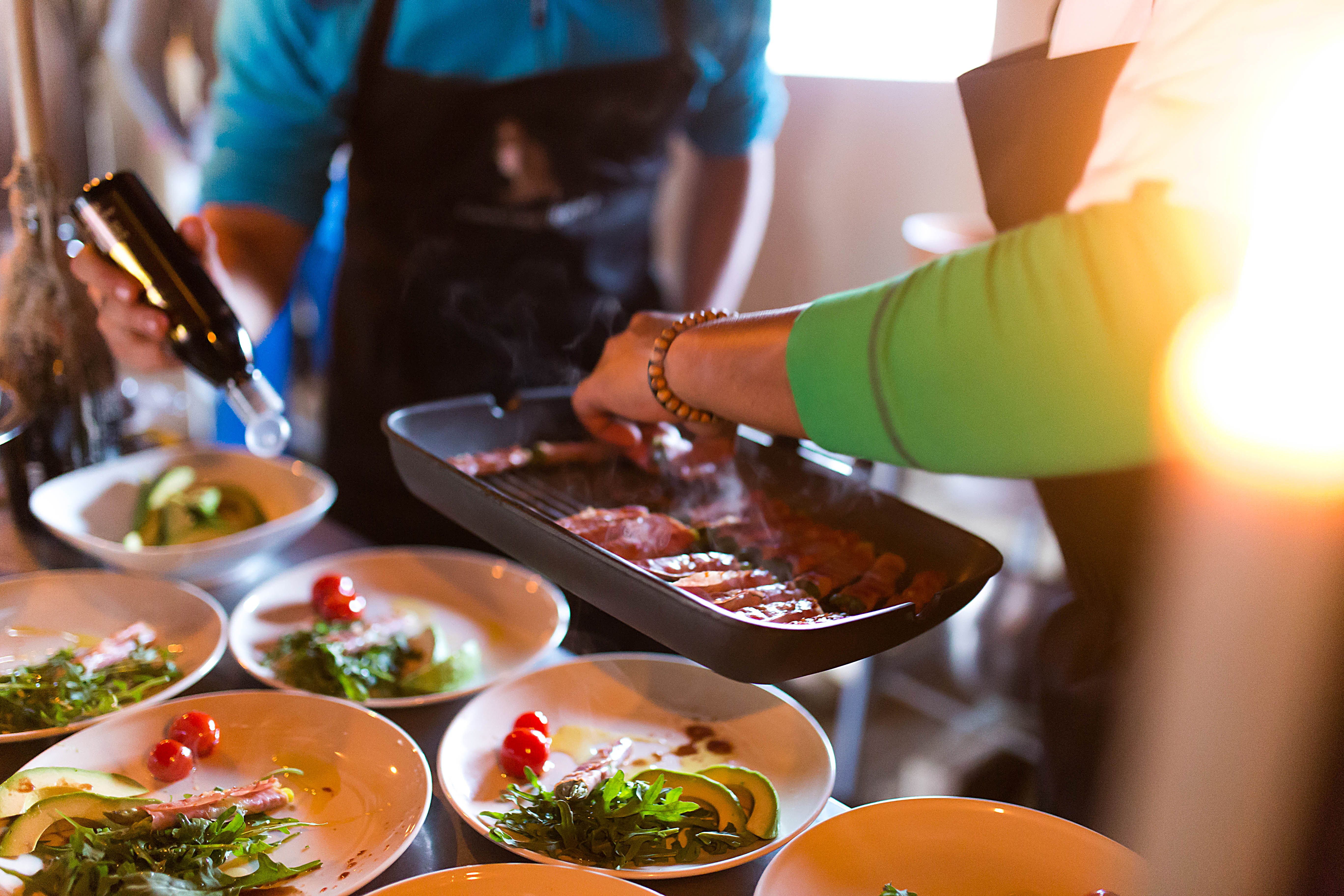 cooking at Canvas Hotel 