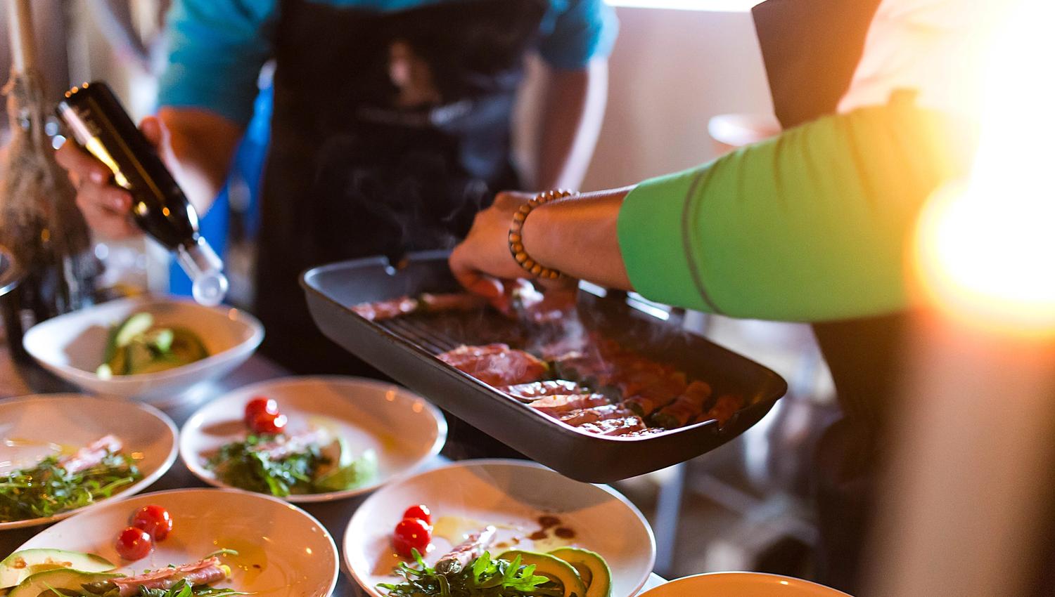 cooking at Canvas Hotel