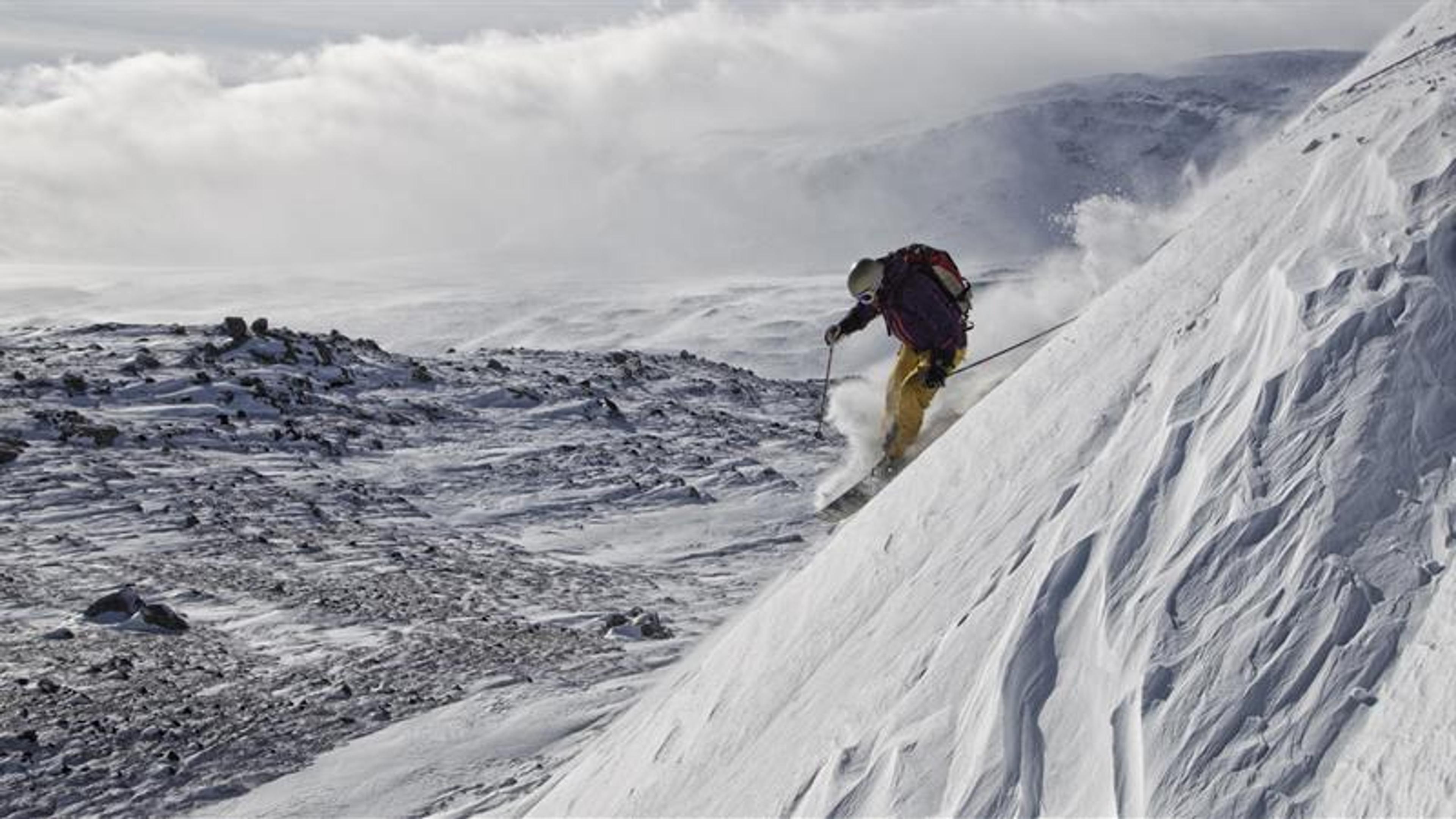 The man on the slope