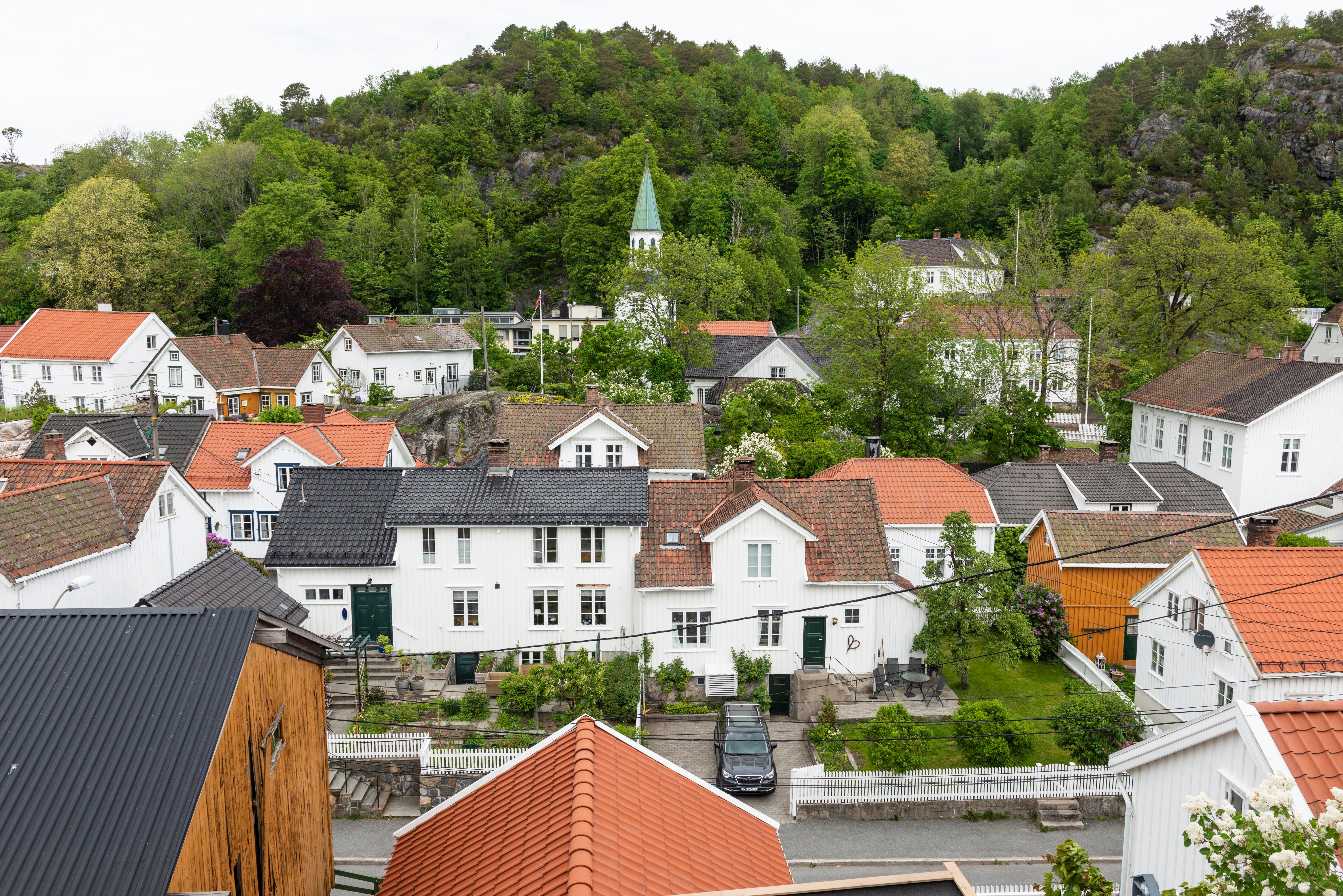Utsikt fra Kirkeberget i Risør