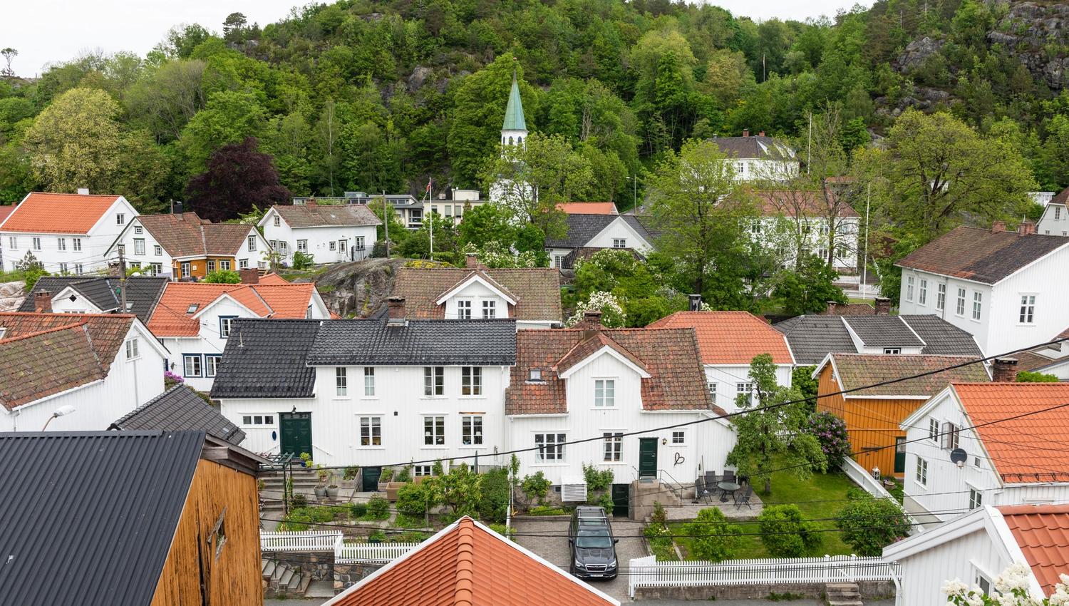 Utsikt fra Kirkeberget i Risør