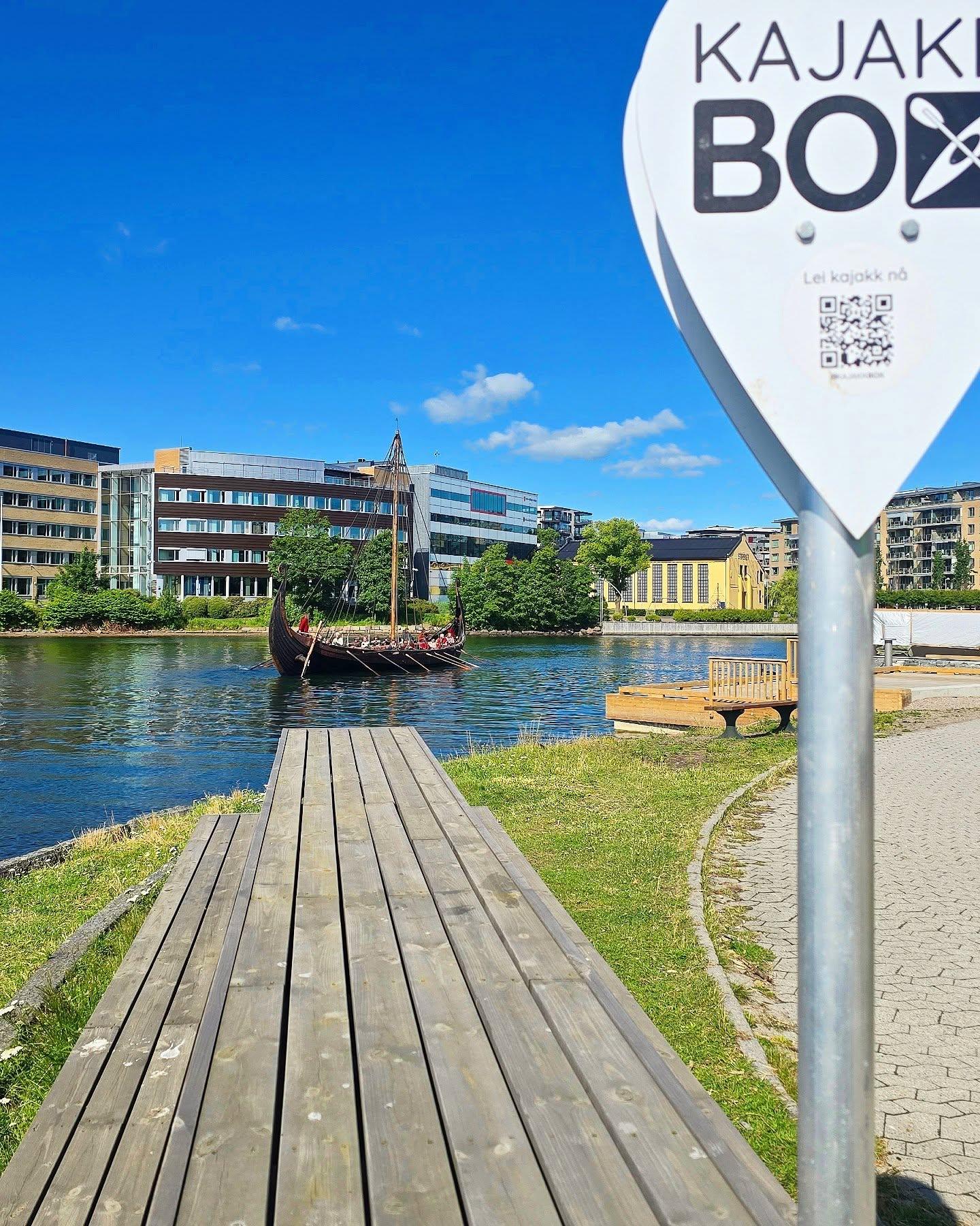 Kajakkbox at Vikingodden in Tønsberg