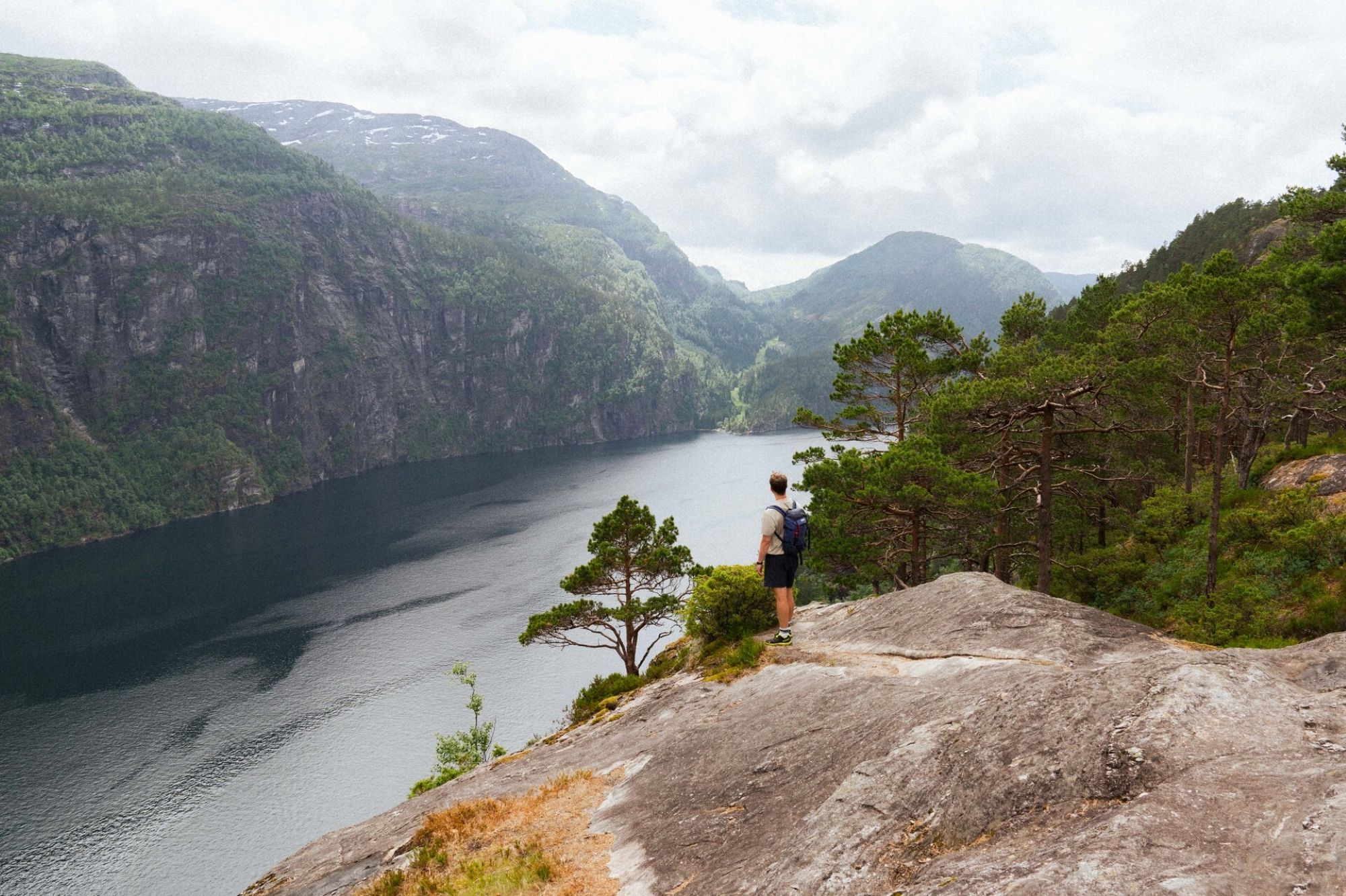 Fjord cruise & guided mountain hike to "Slottet"