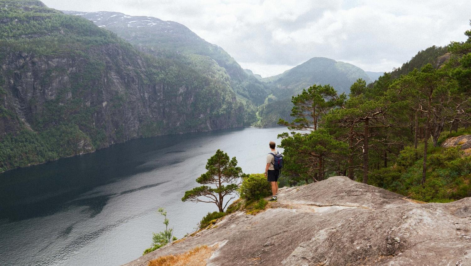 Fjord cruise & guided mountain hike to "Slottet"
