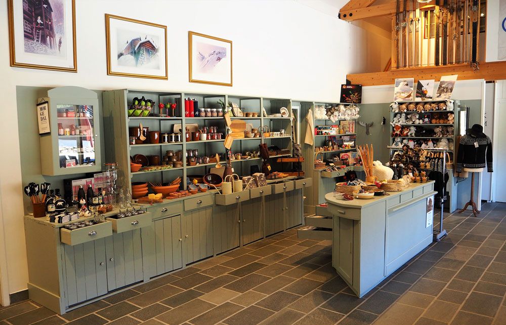 museum shop at Norsk Skieventyr in Morgedal 