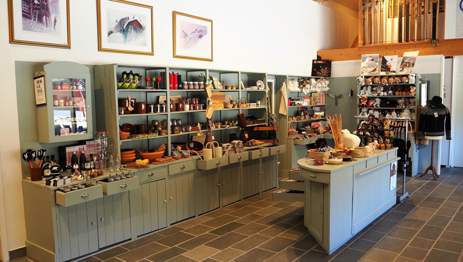 museum shop at Norsk Skieventyr in Morgedal