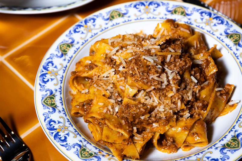 Pappardelle con Ragù Toscano detalj