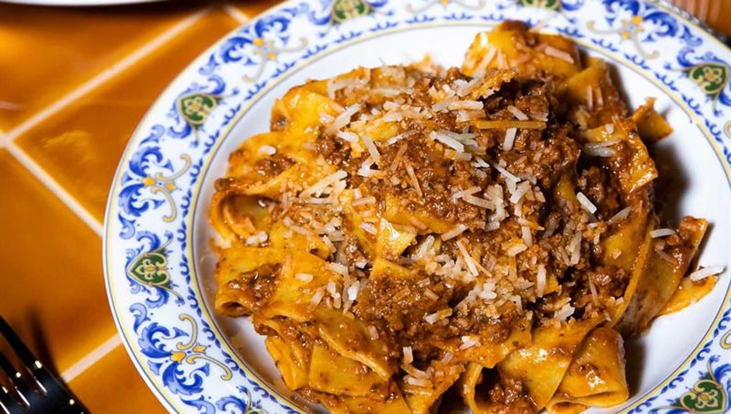 Pappardelle con Ragù Toscano detalj