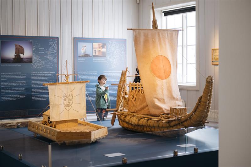 Fra Thor Heyerdahl utstillingen