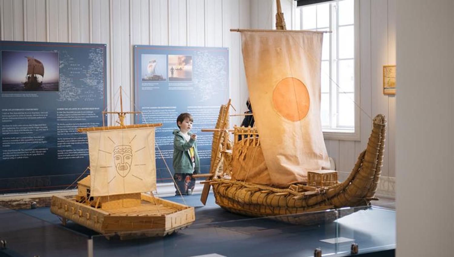 Fra Thor Heyerdahl utstillingen