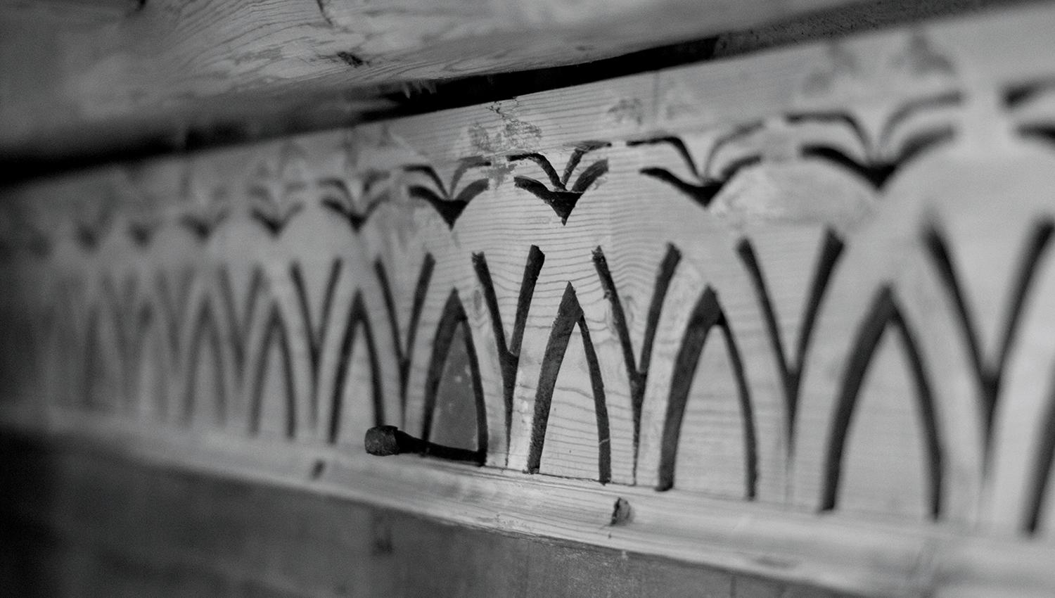 Hustad church - interior details