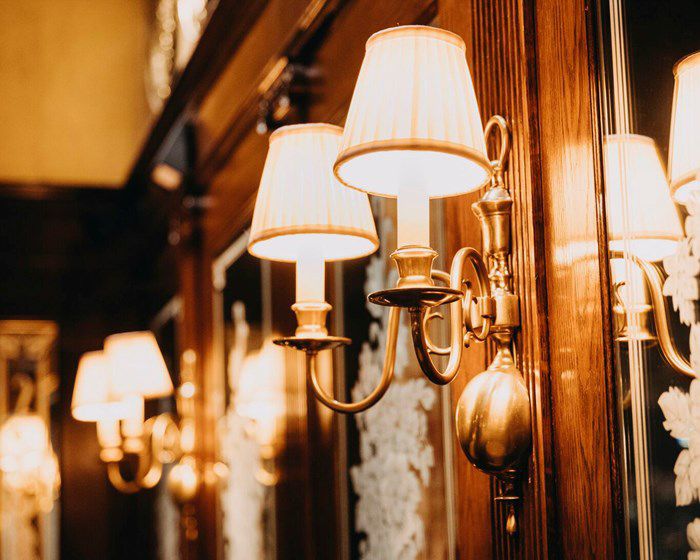 Lamper på Bristol Grill