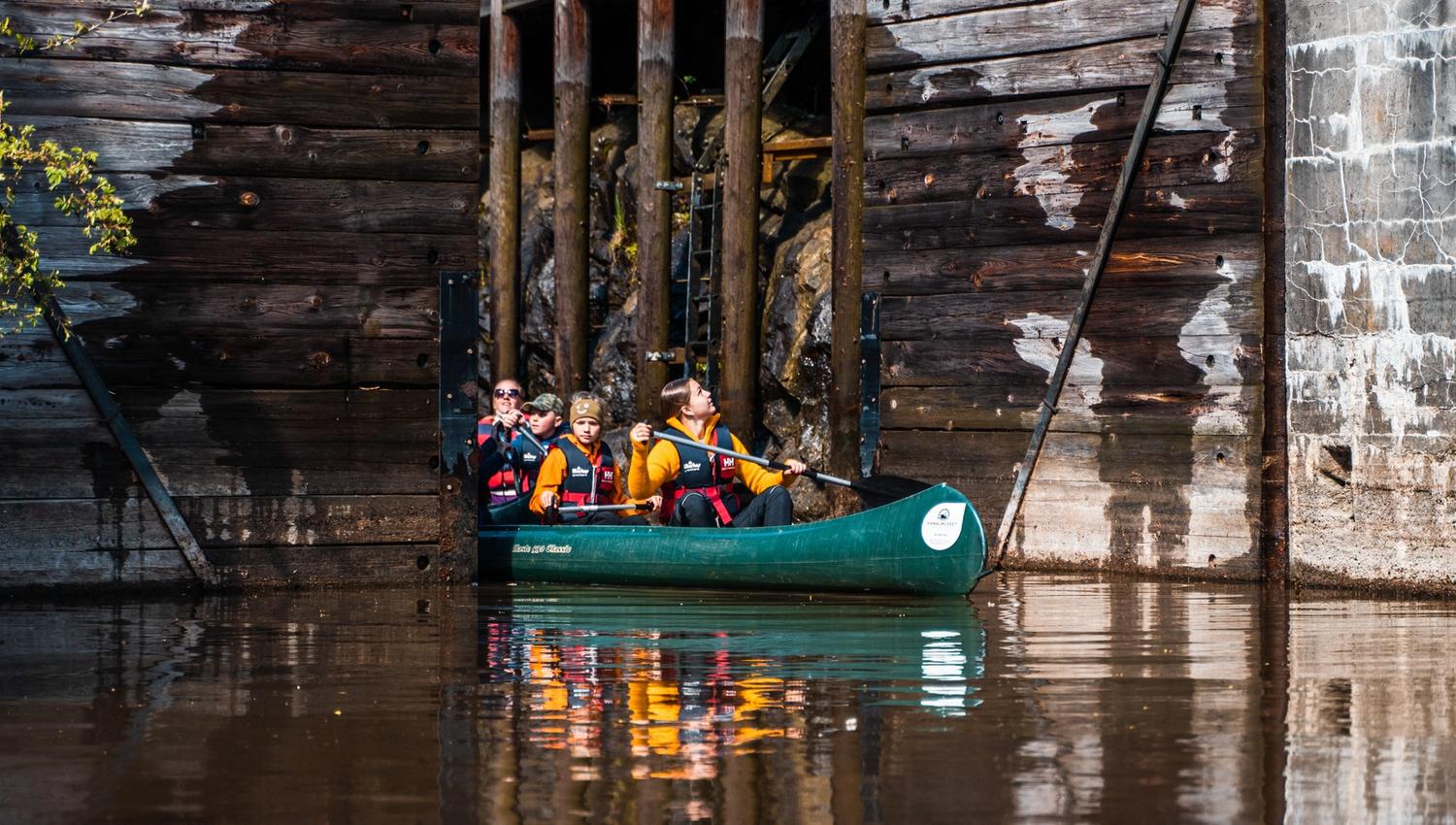 Kanopadling Ørje sluser