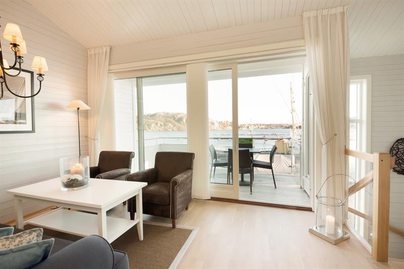 Inside the living room in an apartment