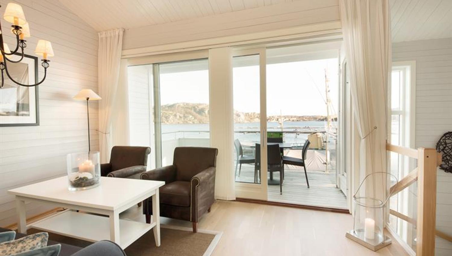 Inside the living room in an apartment