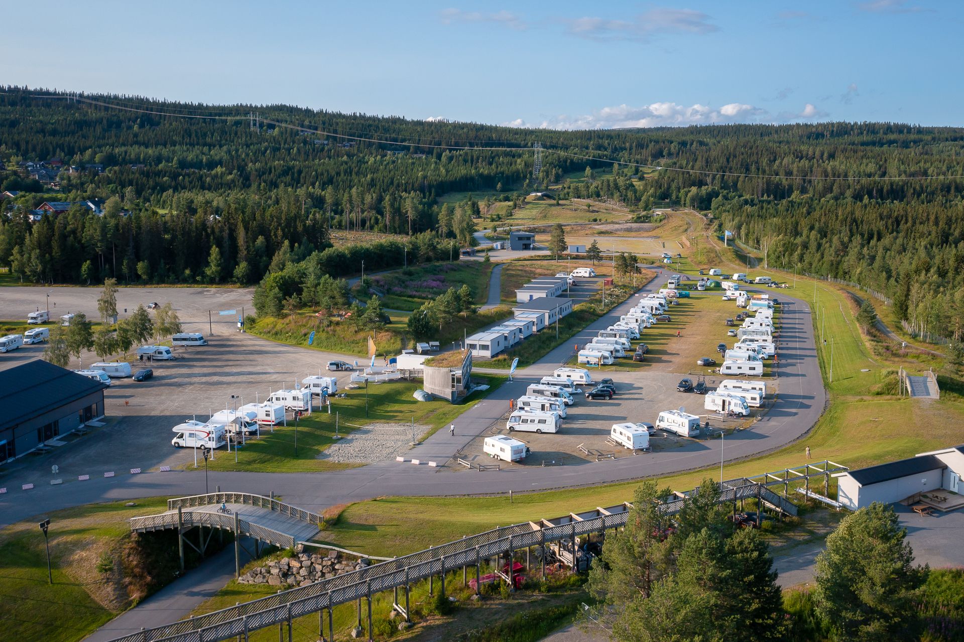 Camping i Lillehammer, Birkebeineren skistadion