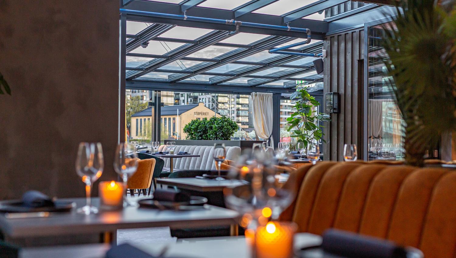 Restauranten med hyggelig atmosfære