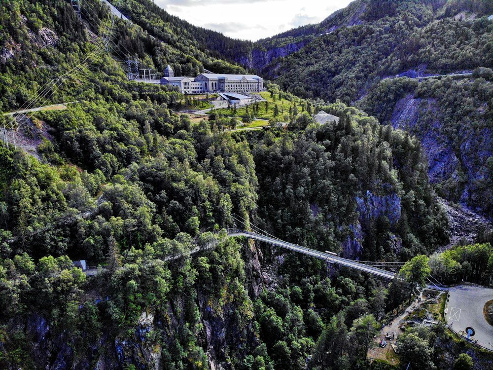 Norsk industriarbeider Museum og hengebro