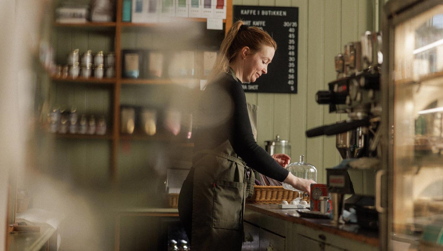 Den beste kaffen i byen finner du i den lille Butikken på hjørnet av Apotekergata No. 5.