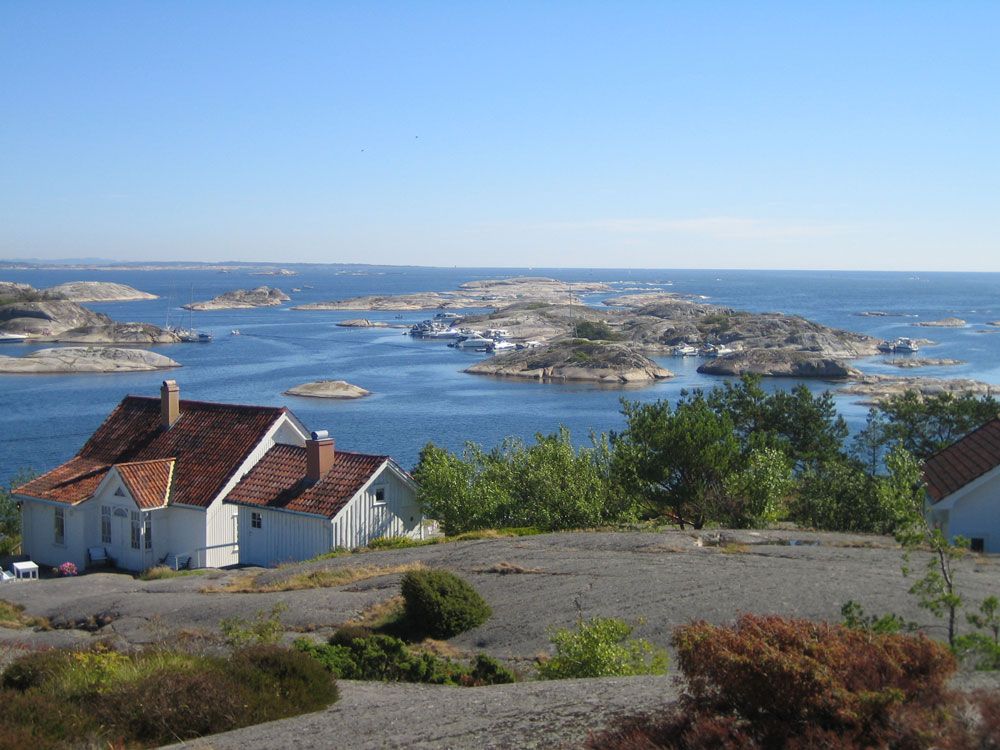 Holmer og skjær utenfor Portør