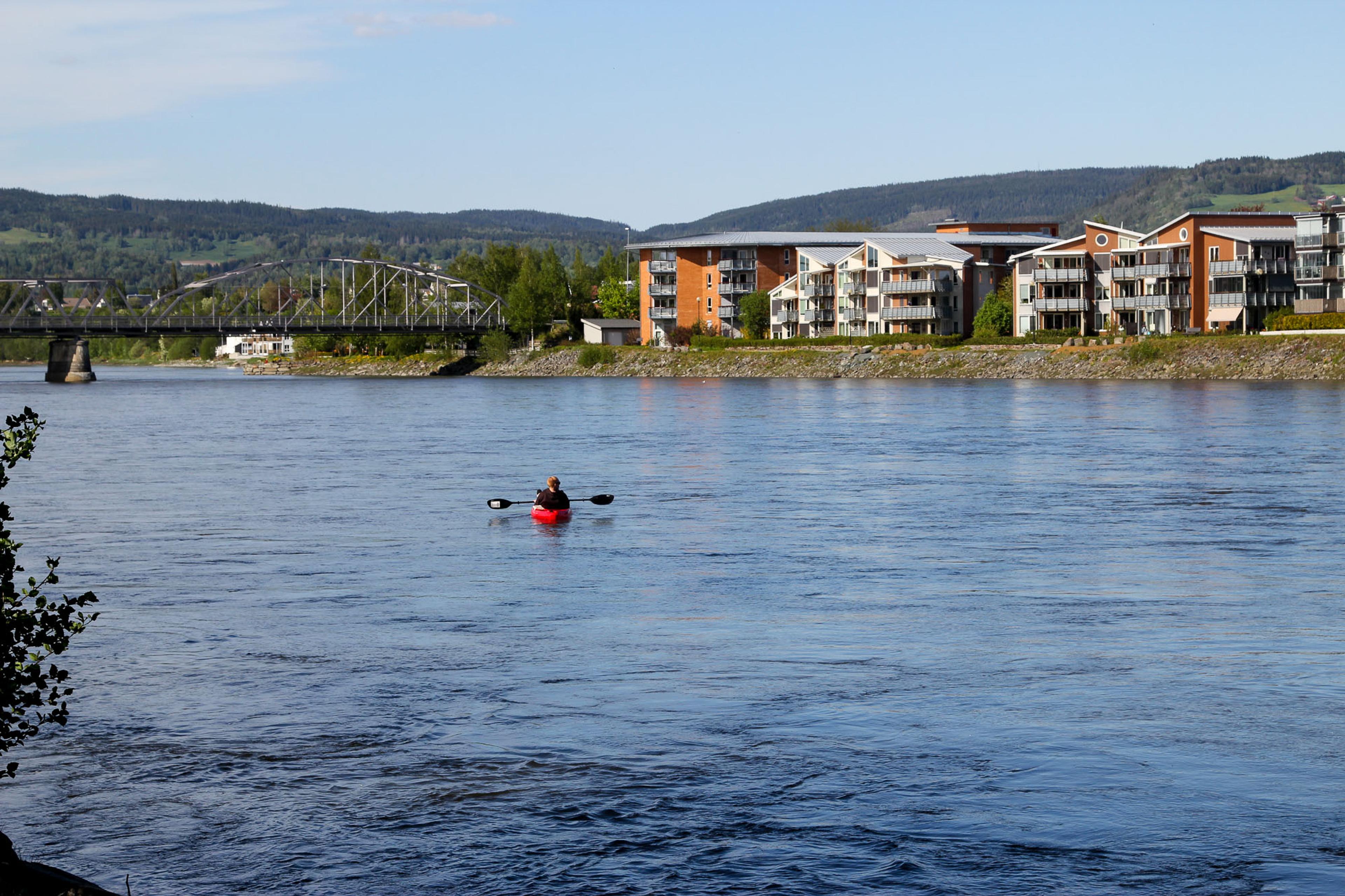 Padling på Verdalselva