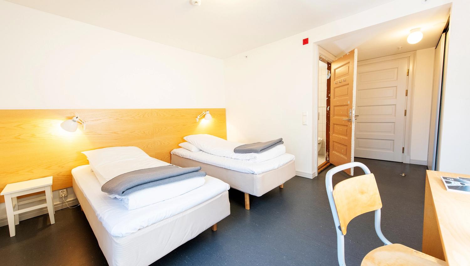 One of the rooms at the Falstad Centre