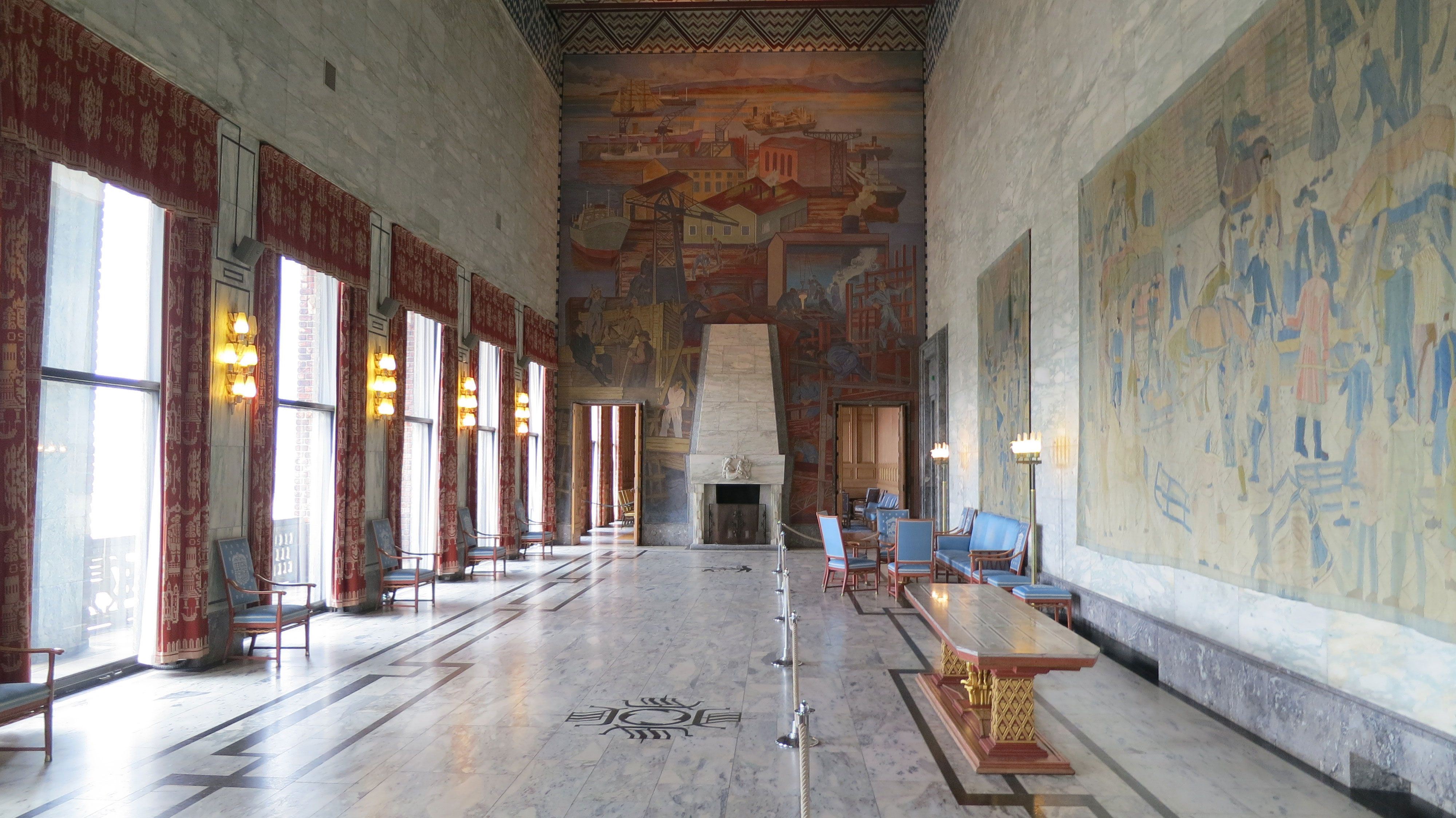 Second floor of Oslo city hall