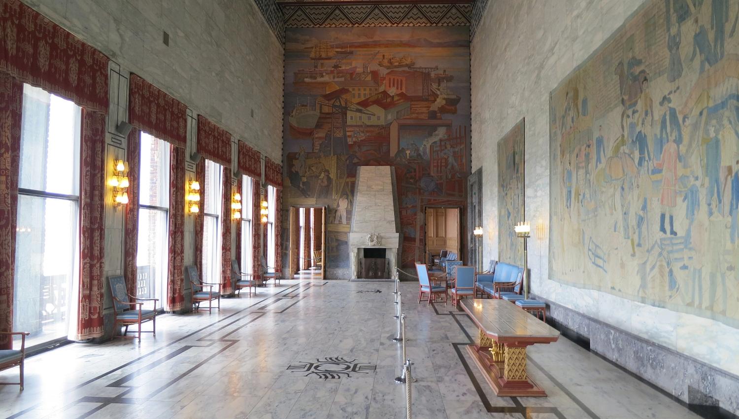Second floor of Oslo city hall