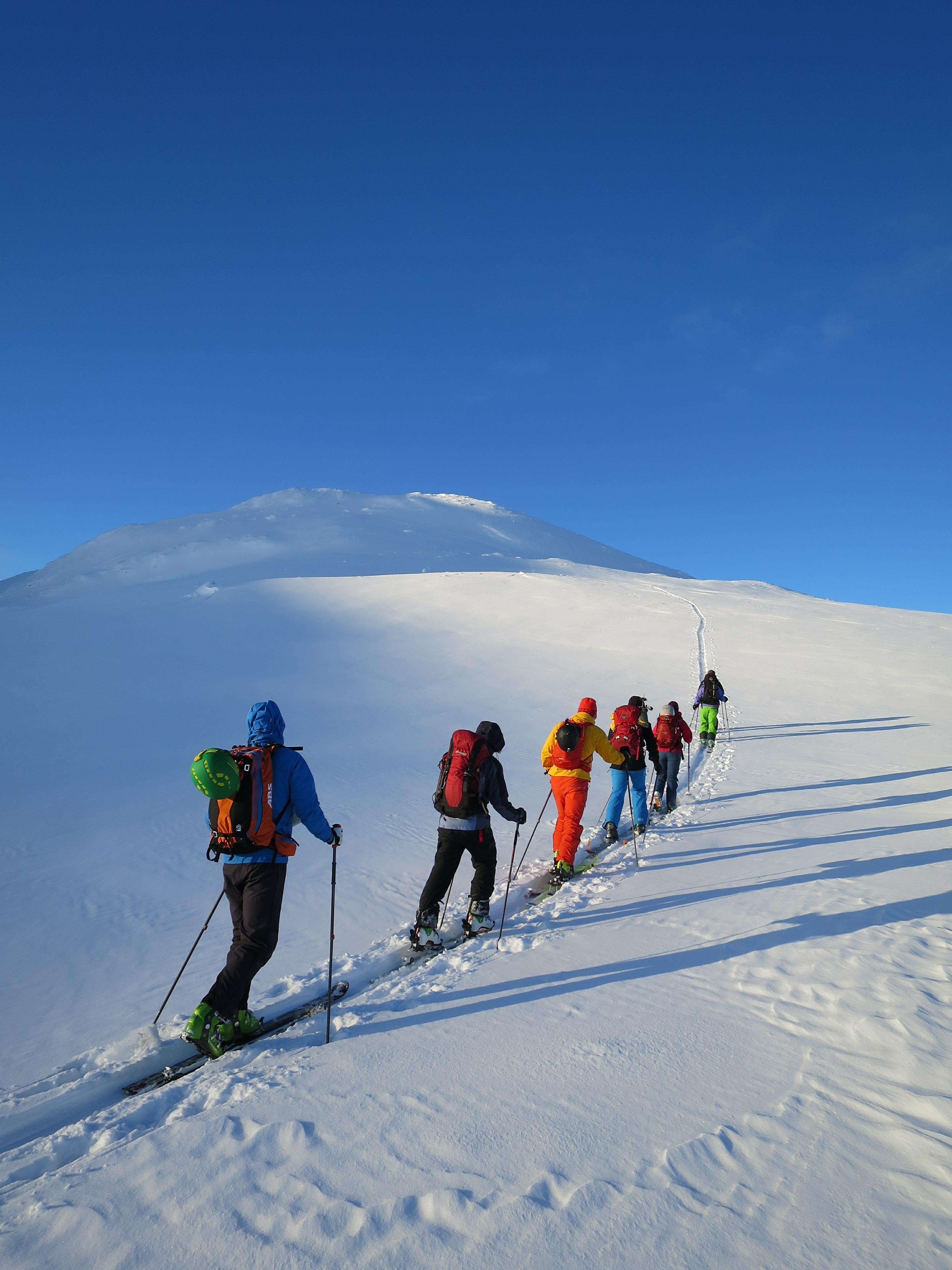 Backcountry ski guiding with Fjellet kaller