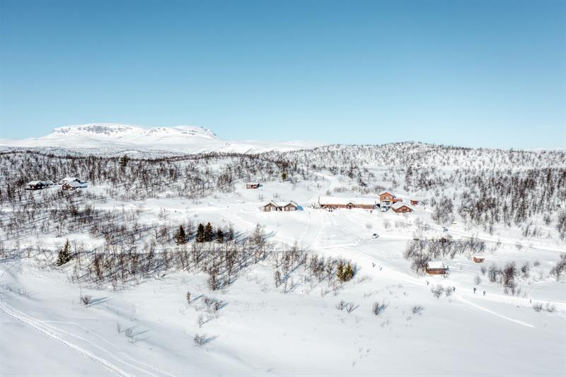 winter landscape at Hakkeset, drone bildet 