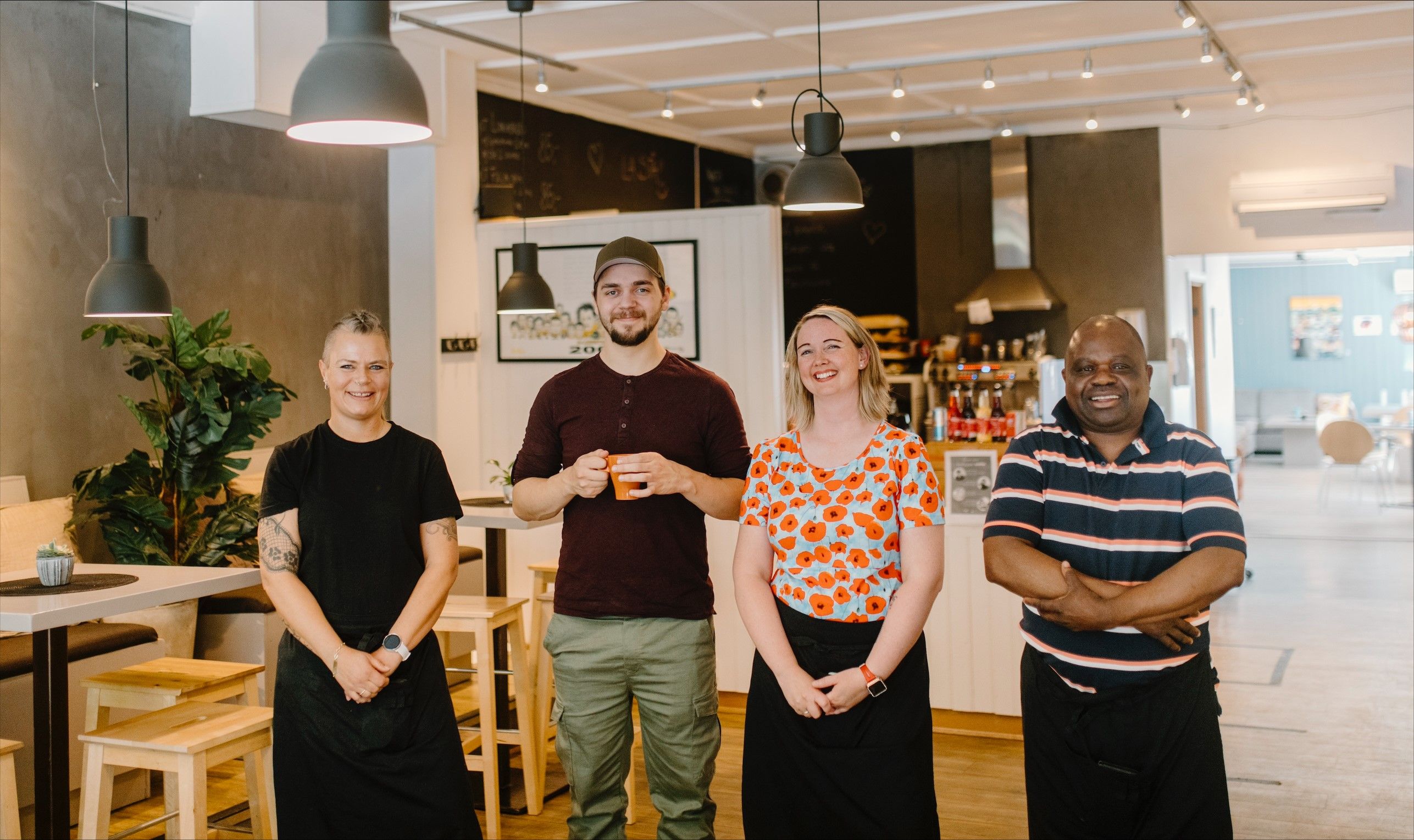 Cafe Hjerteknekten are ready to welcome you into their cafe.