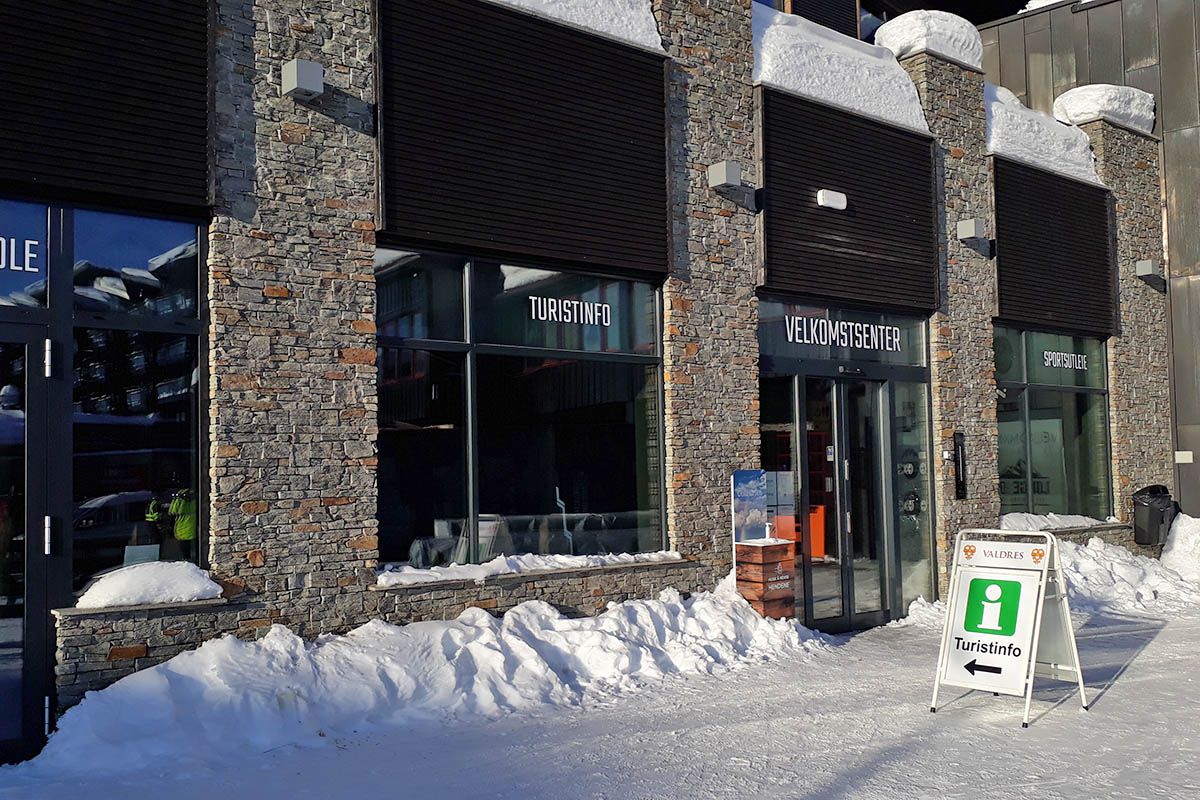 Beitostølen Turistkontor på det nye Velkomstsenteret på Beitostølen.