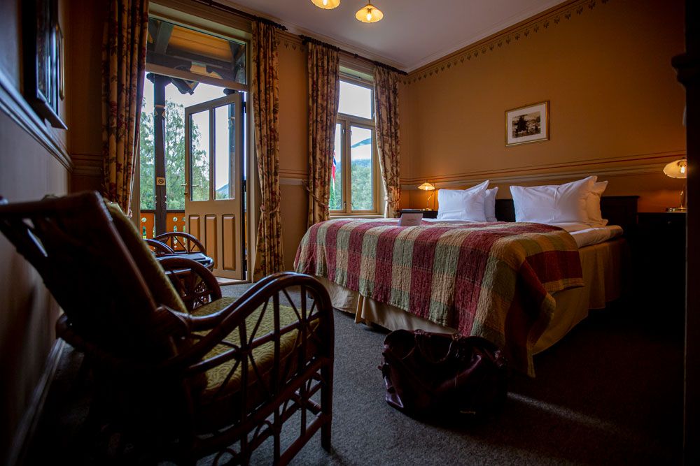 double room with balcony at Dalen Hotel