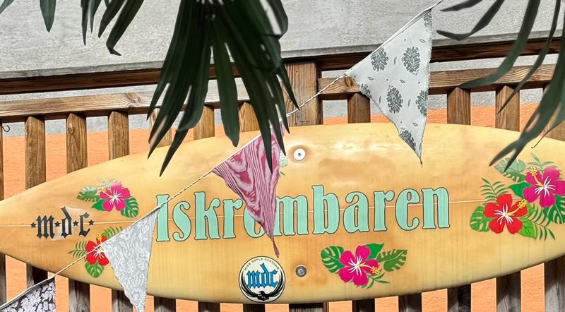 The colorful backyard