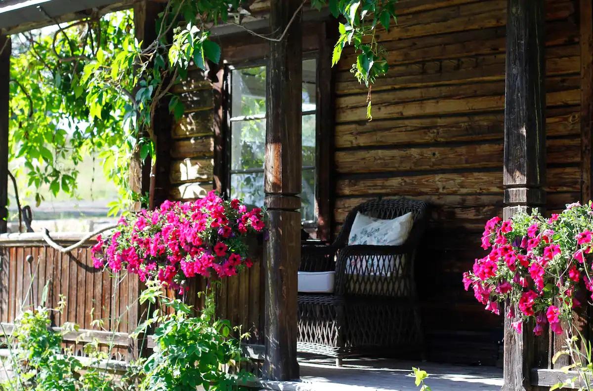 Verandaen til Villa Leonore på Helgøya
