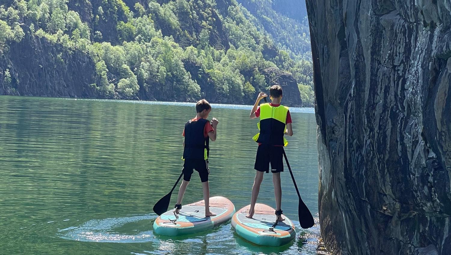 På SUP i Åkrafjorden