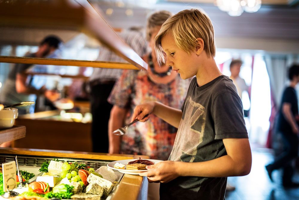 Buffet på Straand Hotel