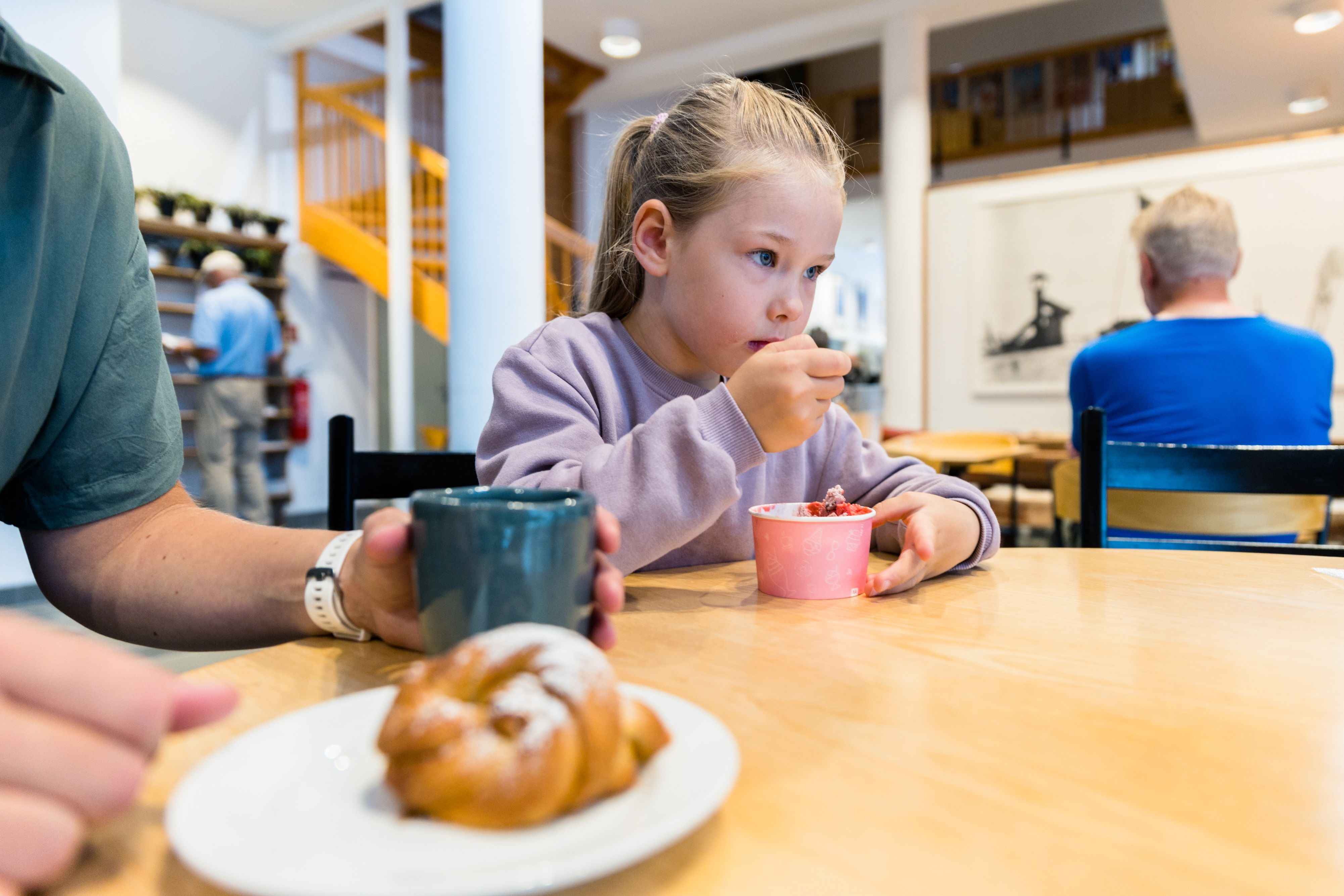 Frå kafeen på Norsk Skieventyr i Morgedal