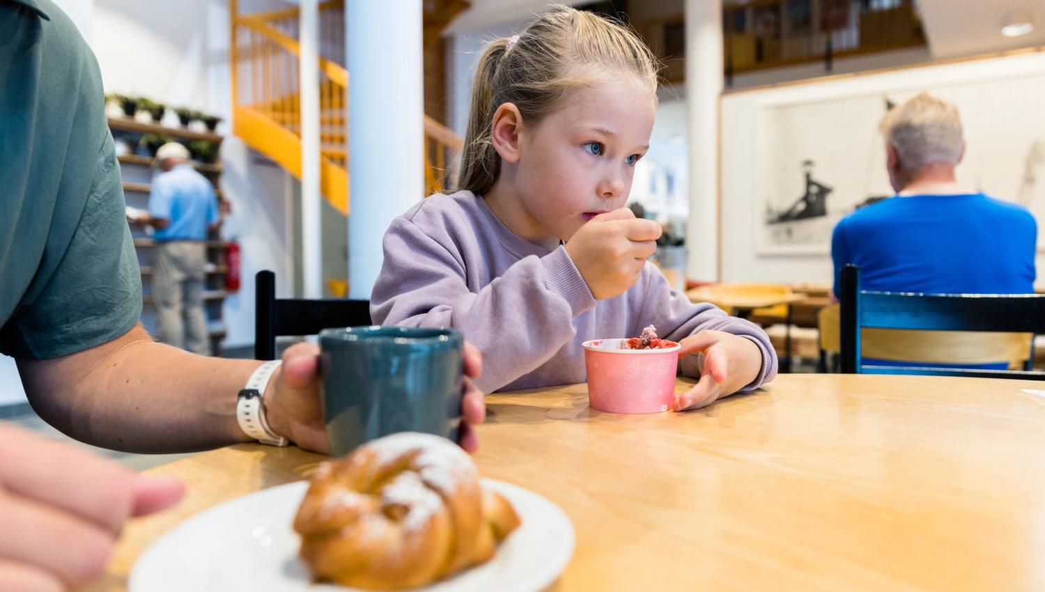 Frå kafeen på Norsk Skieventyr i Morgedal